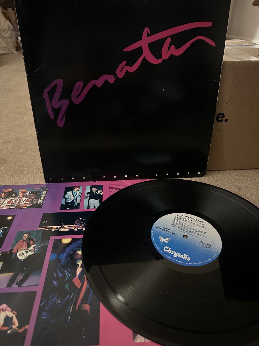 Pat Benatar Live From Earth Record Vinyl Lp